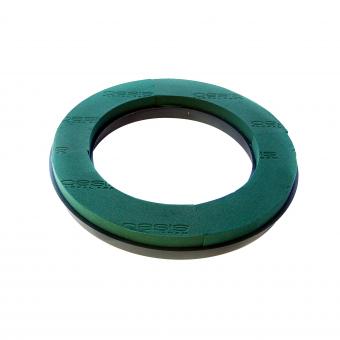 Oasis Steckschaum Ring mit Boden, offen, Ø 30cm, 2 Stück im Pack, grün 