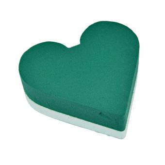 Oasis Herz geschlossen, 52cm groß, 2 Stück im Pack, grün 